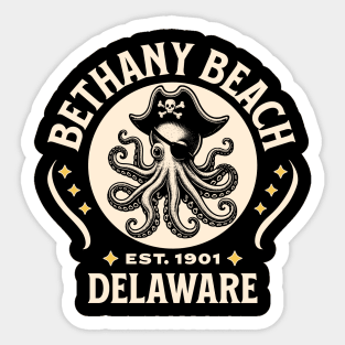 Bethany Beach pirate Sticker